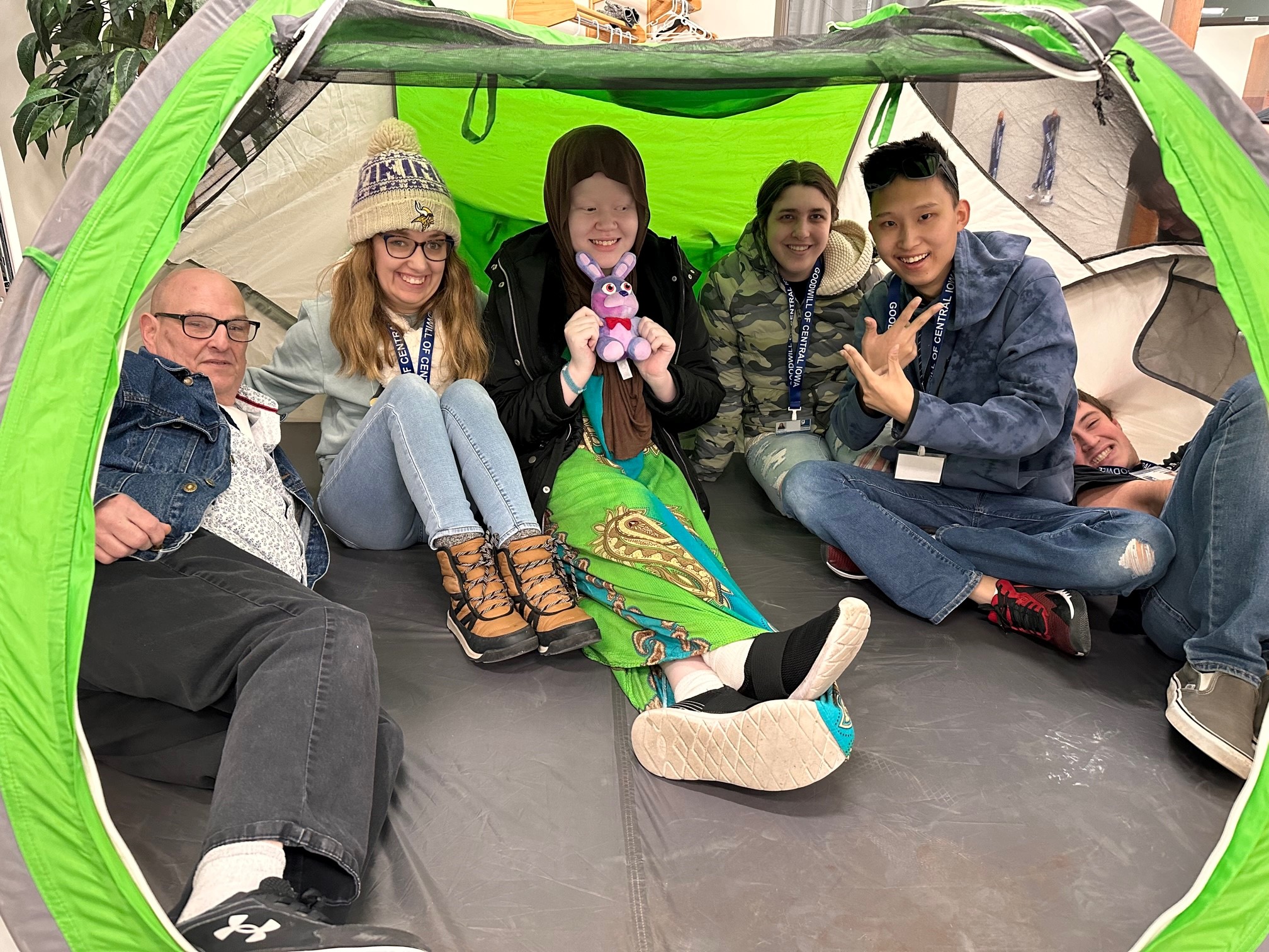 Day Services Participants on a community outing.